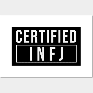 CERTIFIED INFJ - MBTI Personality Type T-Shirt Posters and Art